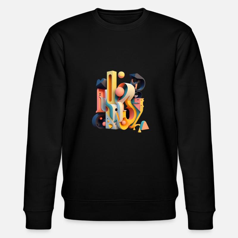 3D - Stanley/Stella Unisex Bio-Sweatshirt CHANGER  - Schwarz