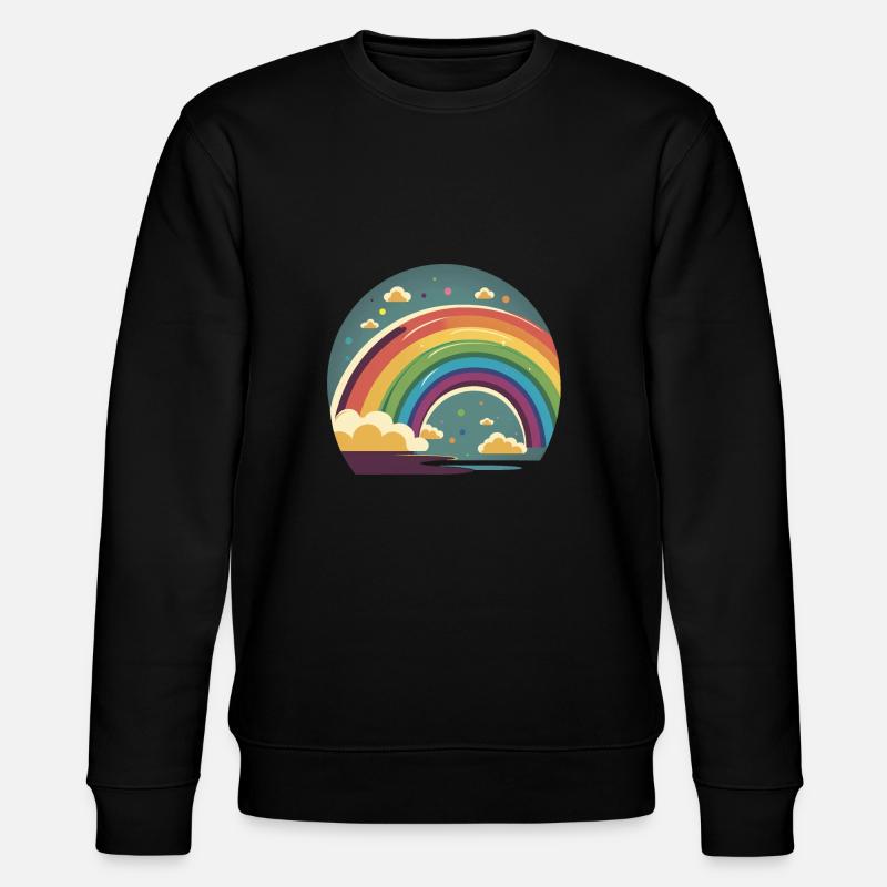 RAINBOW - Stanley/Stella Unisex Bio-Sweatshirt CHANGER  - Schwarz