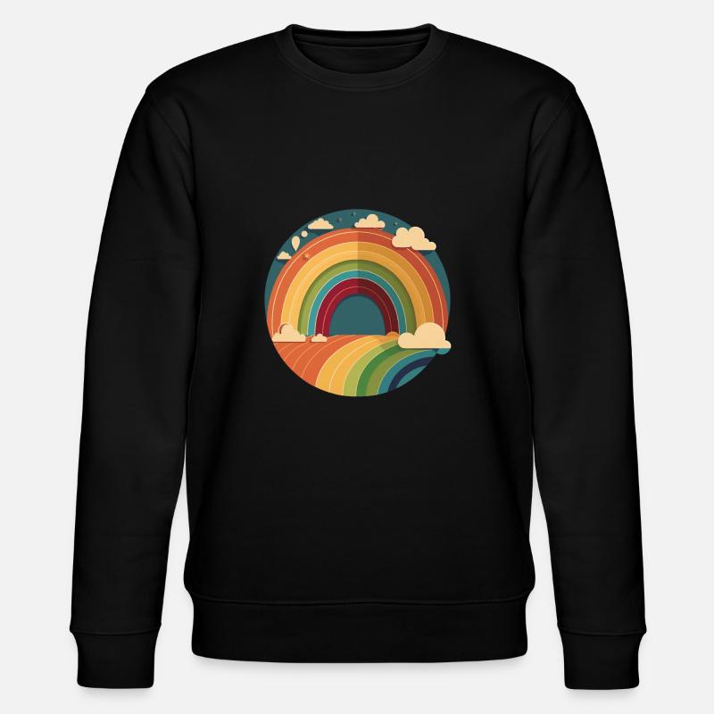 RAINBOW - Stanley/Stella Unisex Bio-Sweatshirt CHANGER  - Schwarz