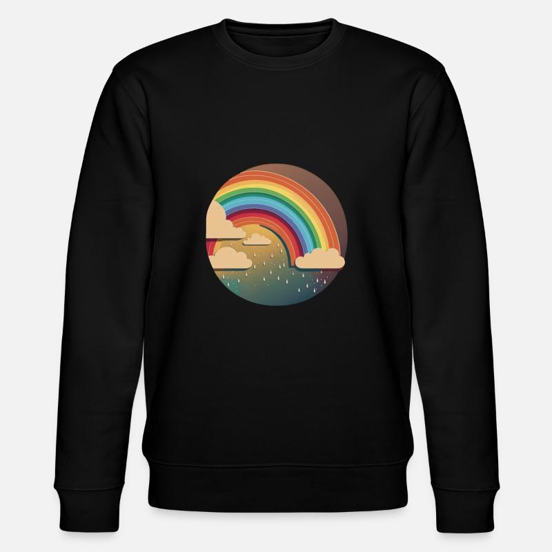 RAINBOW - Stanley/Stella Unisex Bio-Sweatshirt CHANGER  - Schwarz