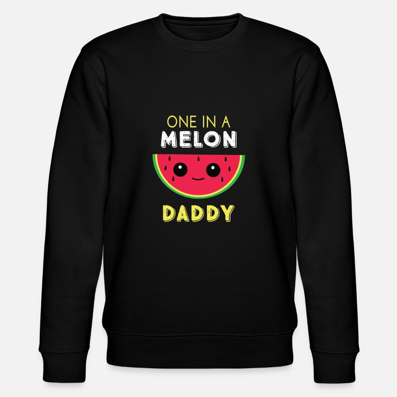 Eins in einem Melonen-Daddy - Stanley/Stella Unisex Bio-Sweatshirt CHANGER  - Schwarz