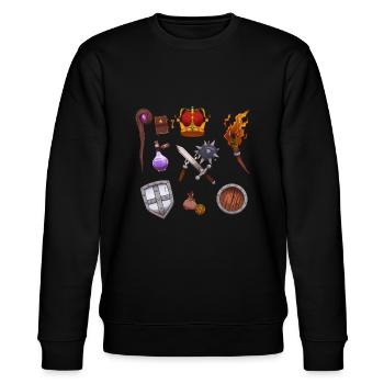 Fantasy Elements - Stanley/Stella CHANGER Unisex Organic Sweatshirt - black - Front - Nik (191cm) & Marisol (170cm)