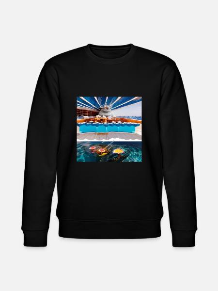 vacation at sea - Stanley/Stella CHANGER Unisex Organic Sweatshirt - black