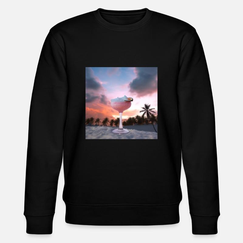 Cocktail 1 Geschenk - Stanley/Stella Unisex Bio-Sweatshirt CHANGER  - Schwarz