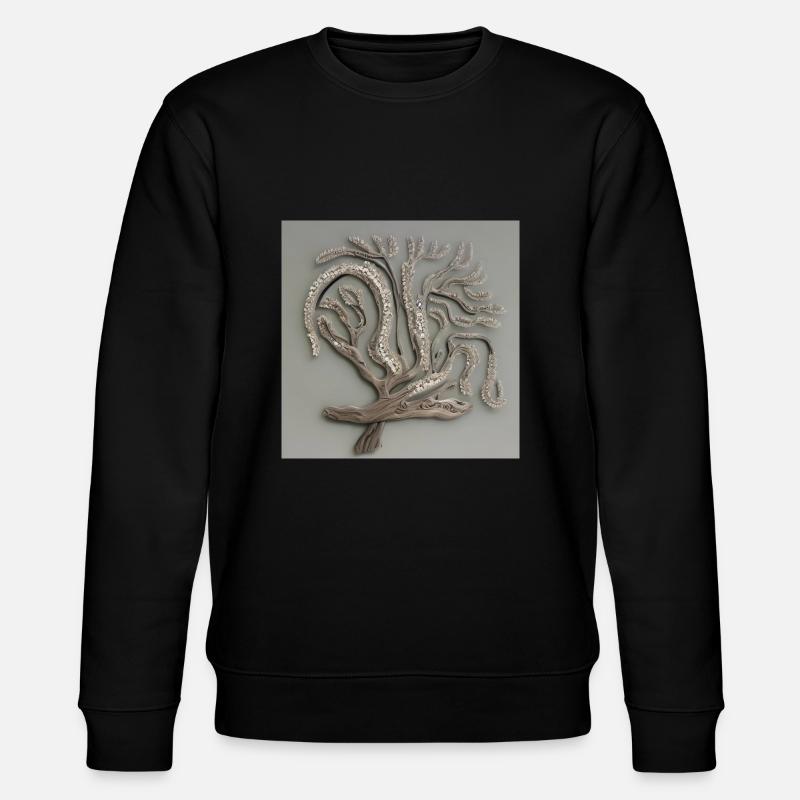 Alter blühender Baum - Stanley/Stella Unisex Bio-Sweatshirt CHANGER  - Schwarz