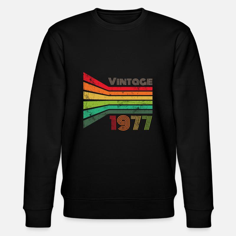 Millésime 1977 - Sweat bio CHANGER Stanley/Stella Unisexe - noir