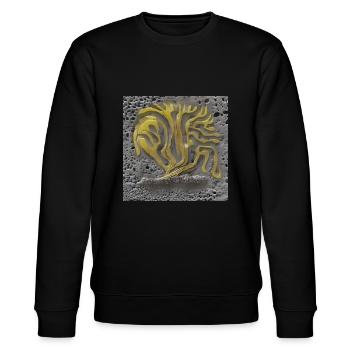 Baum, der auf einem Mond wächst - Stanley/Stella Unisex Bio-Sweatshirt CHANGER  - Schwarz - Vorne - Nik (191cm) & Marisol (170cm)