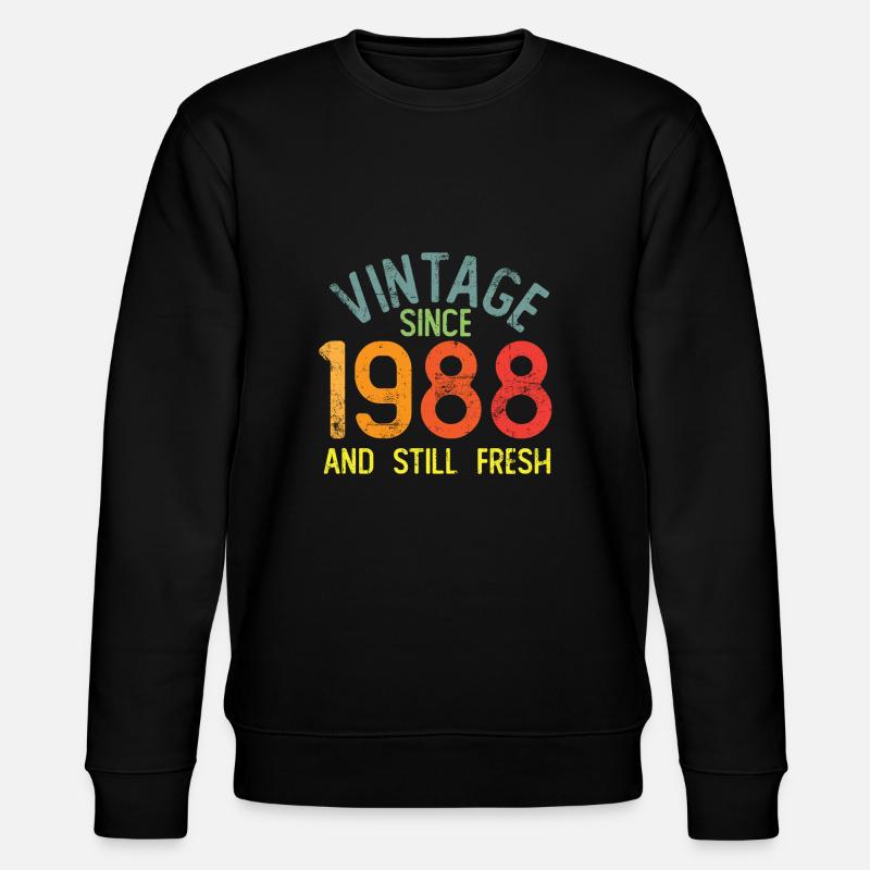 Millésime 1988 - Sweat bio CHANGER Stanley/Stella Unisexe - noir