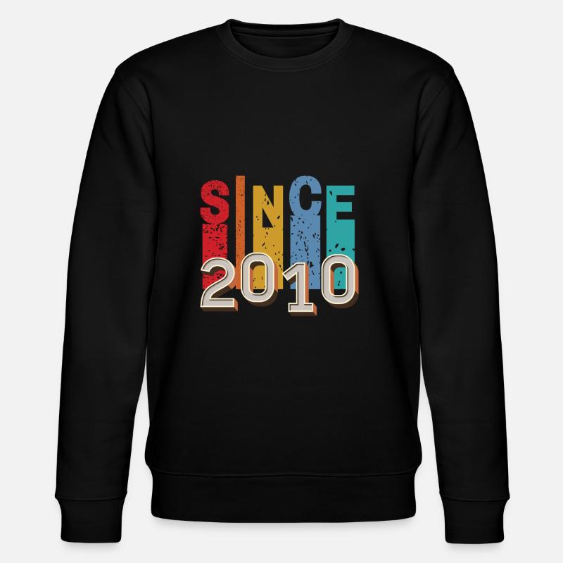 Since 2010 retro - Sweat bio CHANGER Stanley/Stella Unisexe - noir