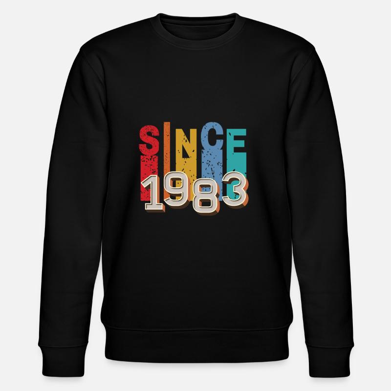 Since 1983 retro - Sweat bio CHANGER Stanley/Stella Unisexe - noir