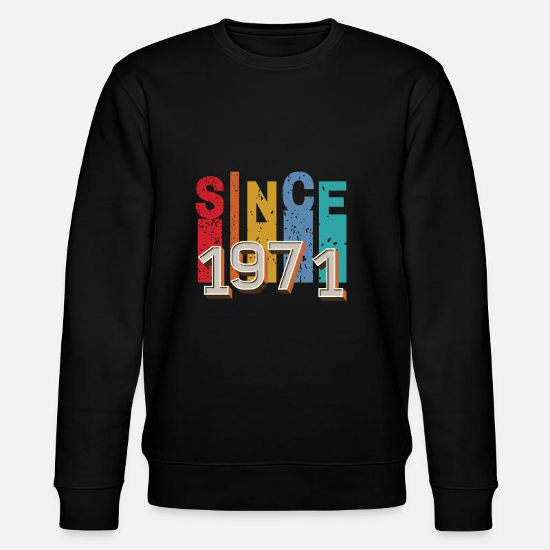 Since 1971 retro - Sweat bio CHANGER Stanley/Stella Unisexe - noir