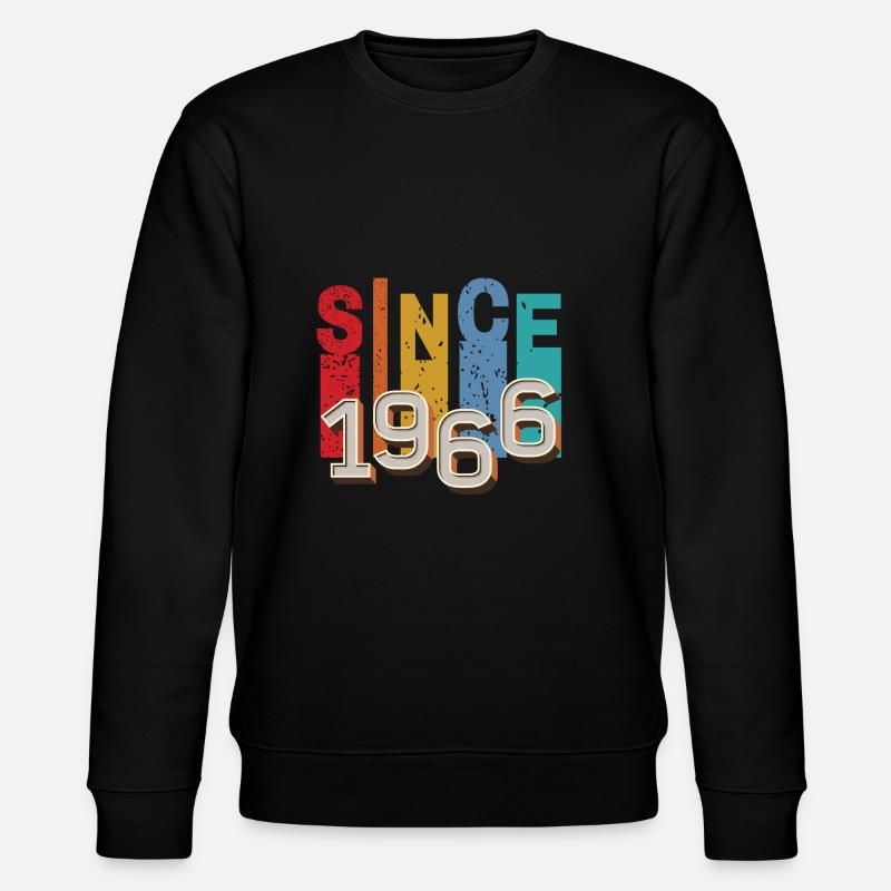 Seit 1966 retro - Stanley/Stella Unisex Bio-Sweatshirt CHANGER  - Schwarz