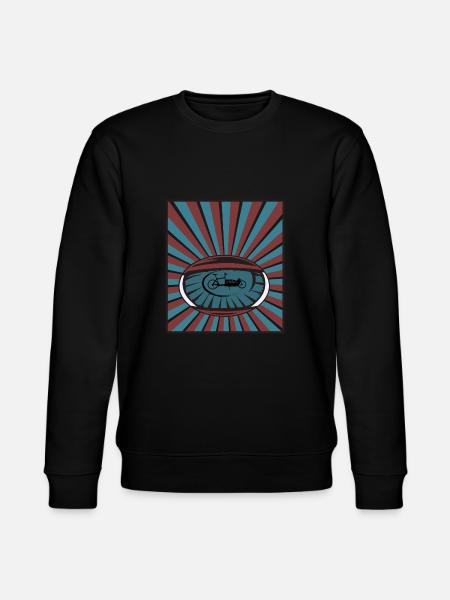Ladcykel i øjet med bjælker - Stanley/Stella økologisk unisex-sweatshirt CHANGER  - sort