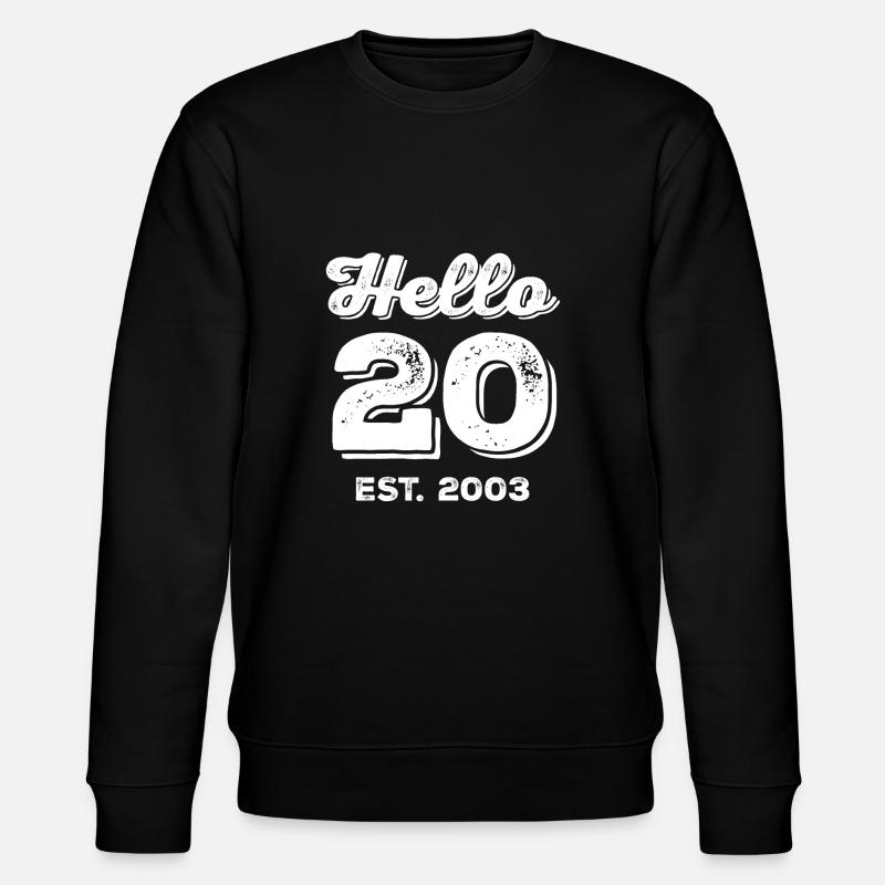 20e anniversaire 2003 - Sweat bio CHANGER Stanley/Stella Unisexe - noir