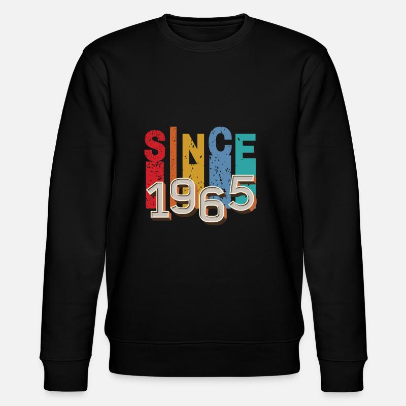 Since 1965 retro - Stanley/Stella CHANGER Unisex Organic Sweatshirt - black
