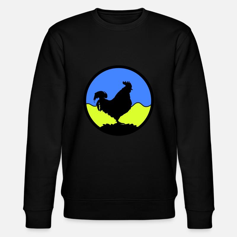 Rooster1 - Stanley/Stella CHANGER Unisex Organic Sweatshirt - black