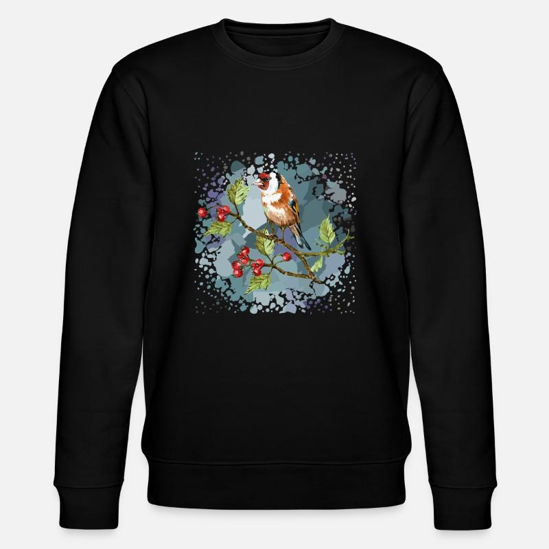 Bunter Vogel - Stanley/Stella Unisex Bio-Sweatshirt CHANGER  - Schwarz