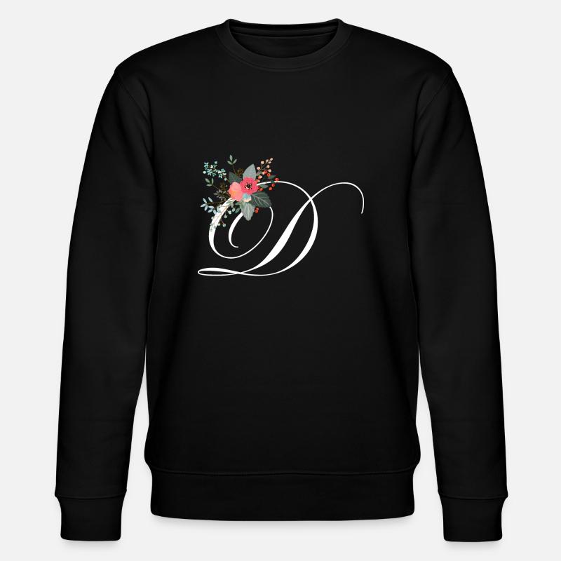 Brief der Blumen - Stanley/Stella Unisex Bio-Sweatshirt CHANGER  - Schwarz