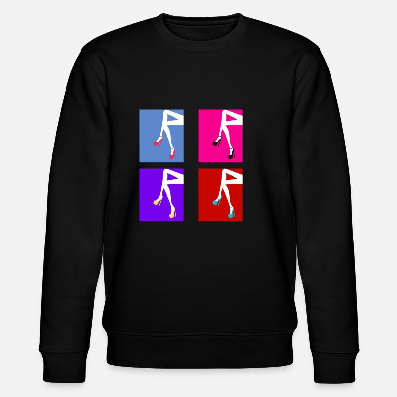 Retro-Absatz - Stanley/Stella Unisex Bio-Sweatshirt CHANGER  - Schwarz