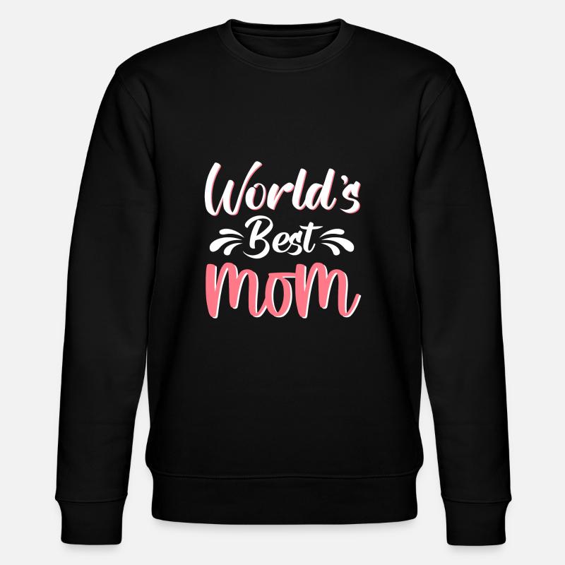 World´s Best Mom - Stanley/Stella Unisex Bio-Sweatshirt CHANGER  - Schwarz