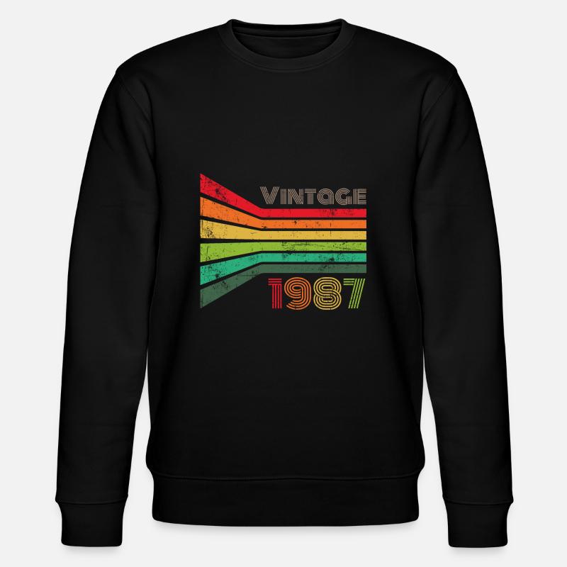 Millésime 1987 - Sweat bio CHANGER Stanley/Stella Unisexe - noir