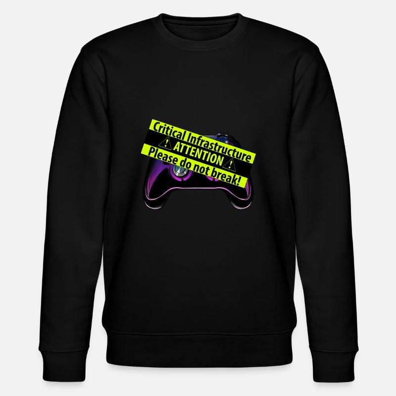 Controller critico - Felpa ecologica unisex CHANGER di Stanley/Stella - nero