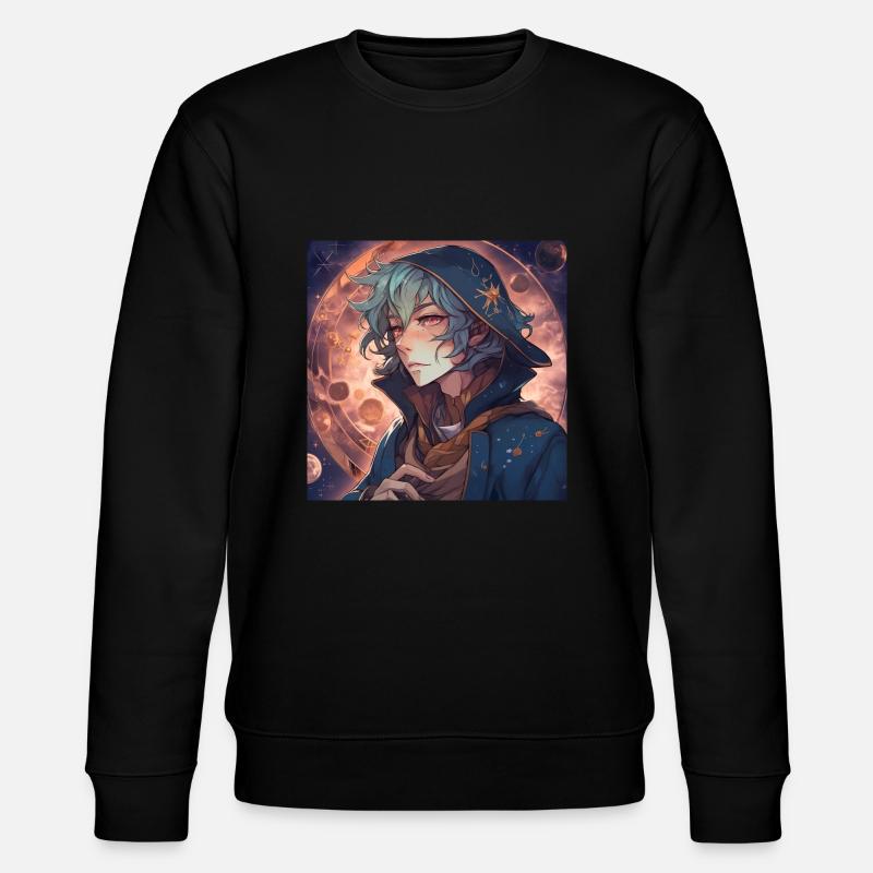 Wizzard Guy - Stanley/Stella Unisex Bio-Sweatshirt CHANGER  - Schwarz