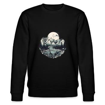Nature Aventure Randonnée Camping Design - Sweat bio CHANGER Stanley/Stella Unisexe - noir - Devant - Nik (191cm) & Marisol (170cm)