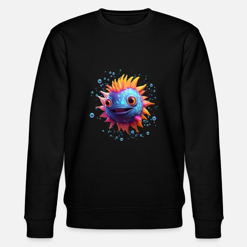 Puffer Fish - Stanley/Stella Unisex Bio-Sweatshirt CHANGER - Schwarz