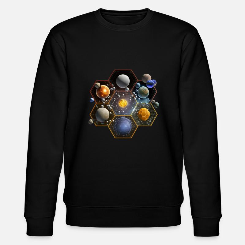 Système solaire hexagonal - Sweat bio CHANGER Stanley/Stella Unisexe - noir