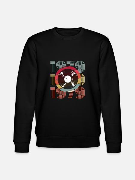 Årgang 1979 - Stanley/Stella økologisk unisex-sweatshirt CHANGER  - sort
