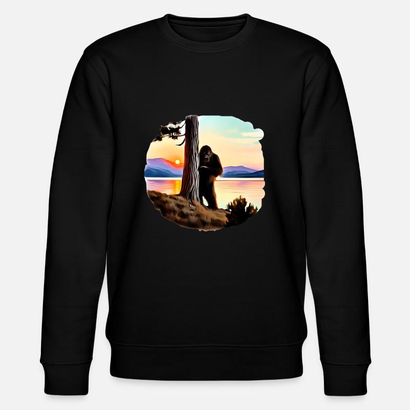 Coucher de soleil sur le lac Bigfoot - Sweat bio CHANGER Stanley/Stella Unisexe - noir