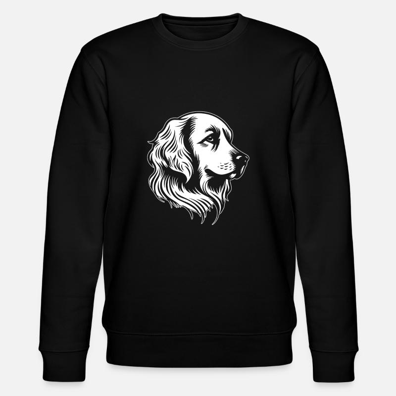 Golden Retriever - Stanley/Stella Unisex Bio-Sweatshirt CHANGER  - Schwarz