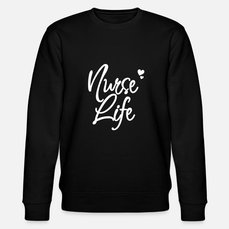 Gift for nurse - Stanley/Stella CHANGER Unisex Organic Sweatshirt - black