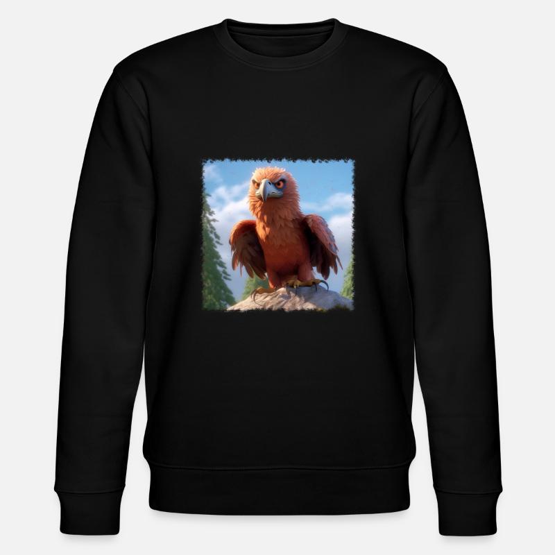 Cooler Adler - Stanley/Stella Unisex Bio-Sweatshirt CHANGER  - Schwarz