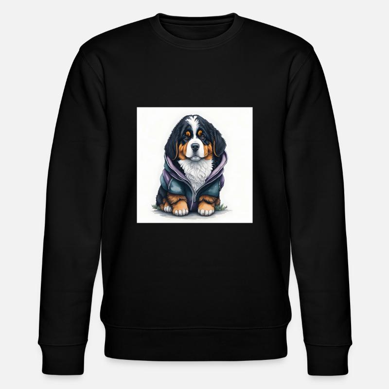 Berner Sennenhund - Stanley/Stella Unisex Bio-Sweatshirt CHANGER  - Schwarz