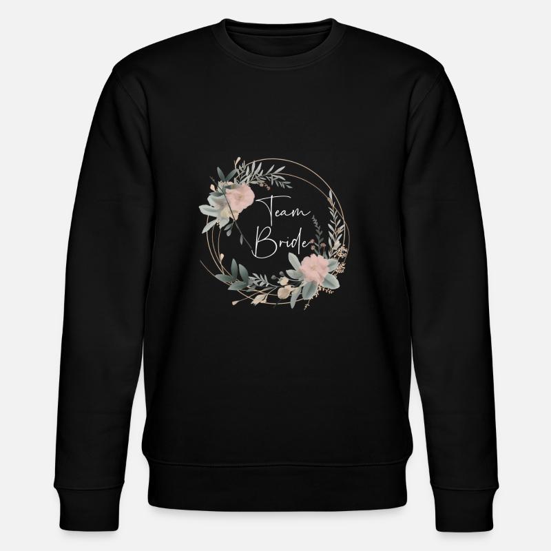 Team Bride - Stanley/Stella Unisex Bio-Sweatshirt CHANGER  - Schwarz