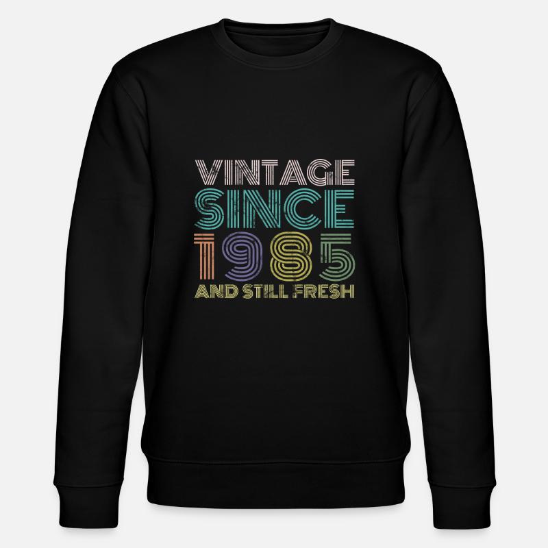 Millésime 1985 - Sweat bio CHANGER Stanley/Stella Unisexe - noir