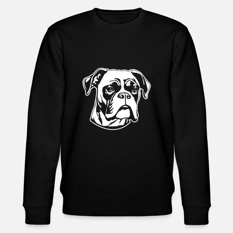 Boxer Hund Hunderasse - Stanley/Stella Unisex Bio-Sweatshirt CHANGER  - Schwarz