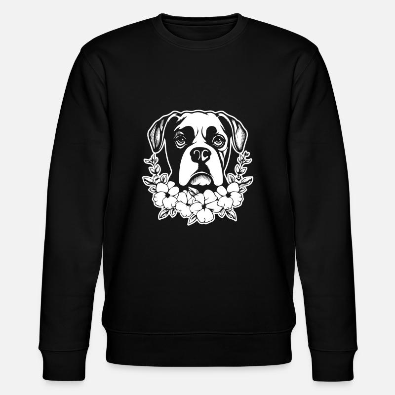 Races de chiens boxers - Sweat bio CHANGER Stanley/Stella Unisexe - noir