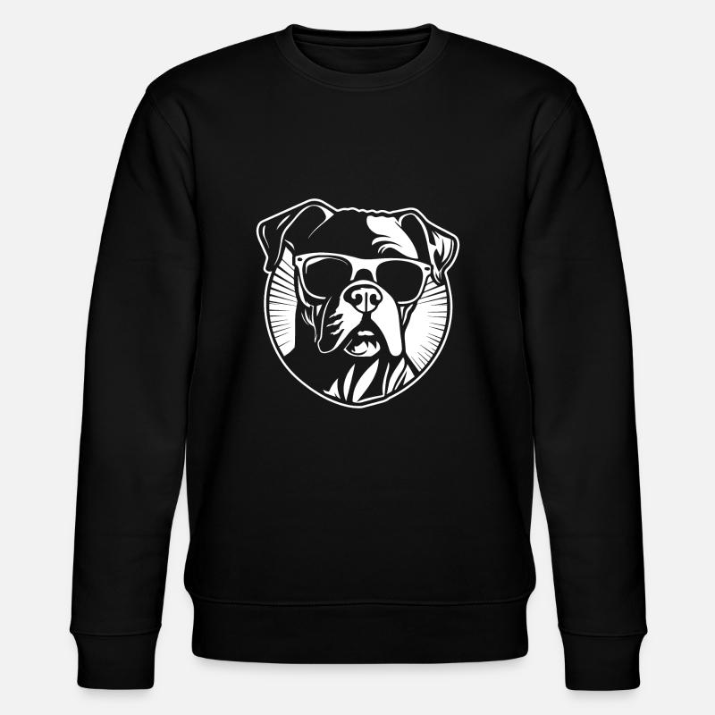 Races de chiens boxers - Sweat bio CHANGER Stanley/Stella Unisexe - noir