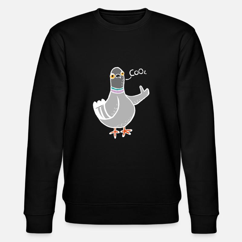Coo / Cool Pigeon (Blanc) - Sweat bio CHANGER Stanley/Stella Unisexe - noir