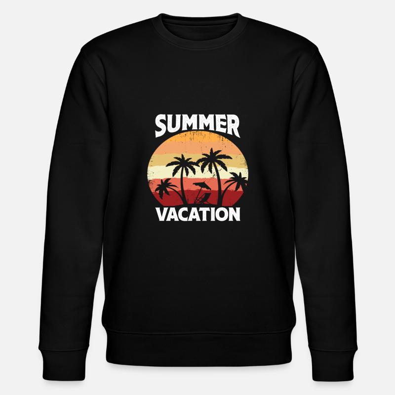 Summer Vacation - Stanley/Stella Unisex Bio-Sweatshirt CHANGER  - Schwarz