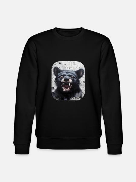 Laughing Tasmanian Devil - Stanley/Stella CHANGER Unisex Organic Sweatshirt - black