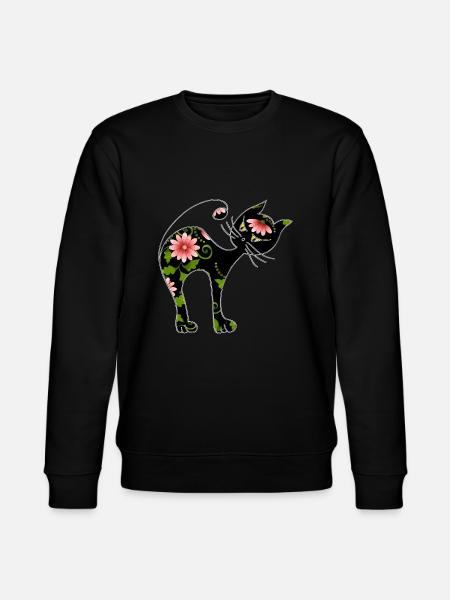 Cat - Stanley/Stella CHANGER Unisex Organic Sweatshirt - black