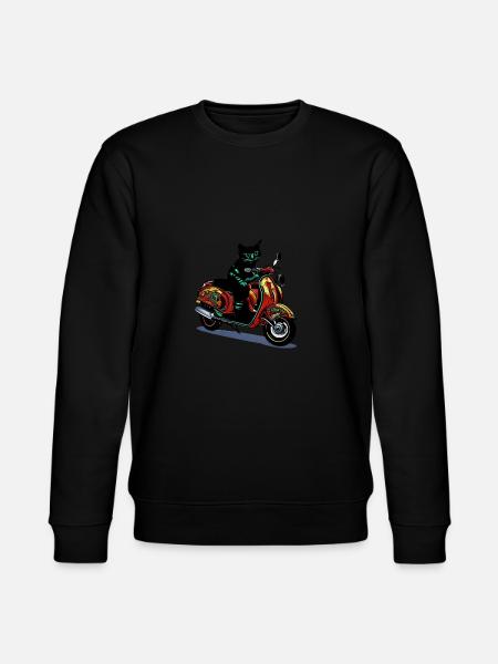 Chat mignons à moto - Sweat bio CHANGER Stanley/Stella Unisexe - noir