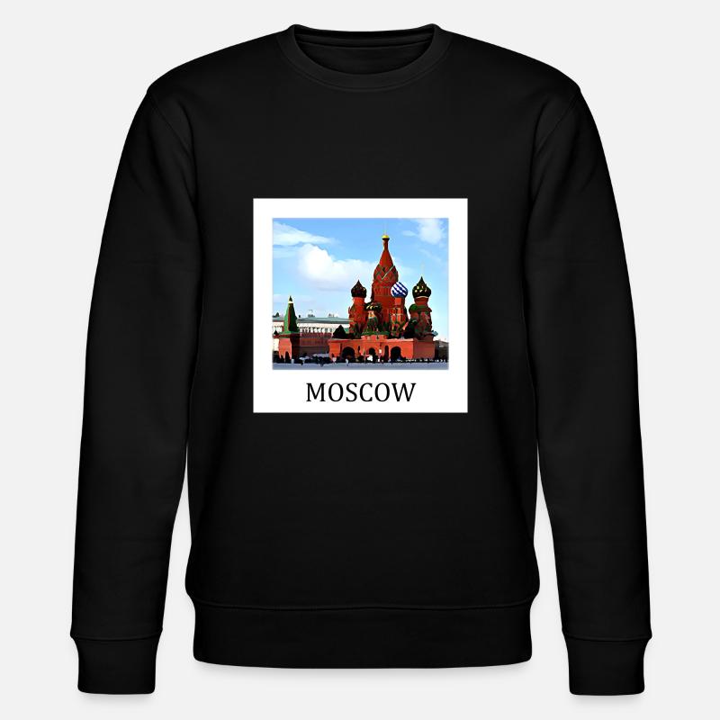 Moskau - Stanley/Stella Unisex Bio-Sweatshirt CHANGER  - Schwarz