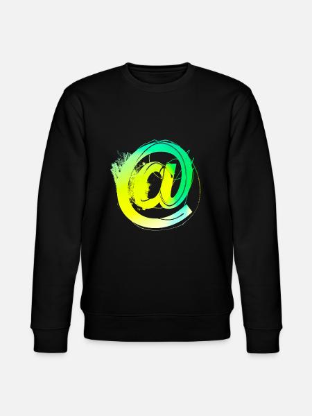 internet email www funny meme grunge tech leters - Stanley/Stella CHANGER Unisex Organic Sweatshirt - black