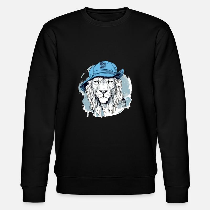 Vikou le lion bleu - Sweat bio CHANGER Stanley/Stella Unisexe - noir