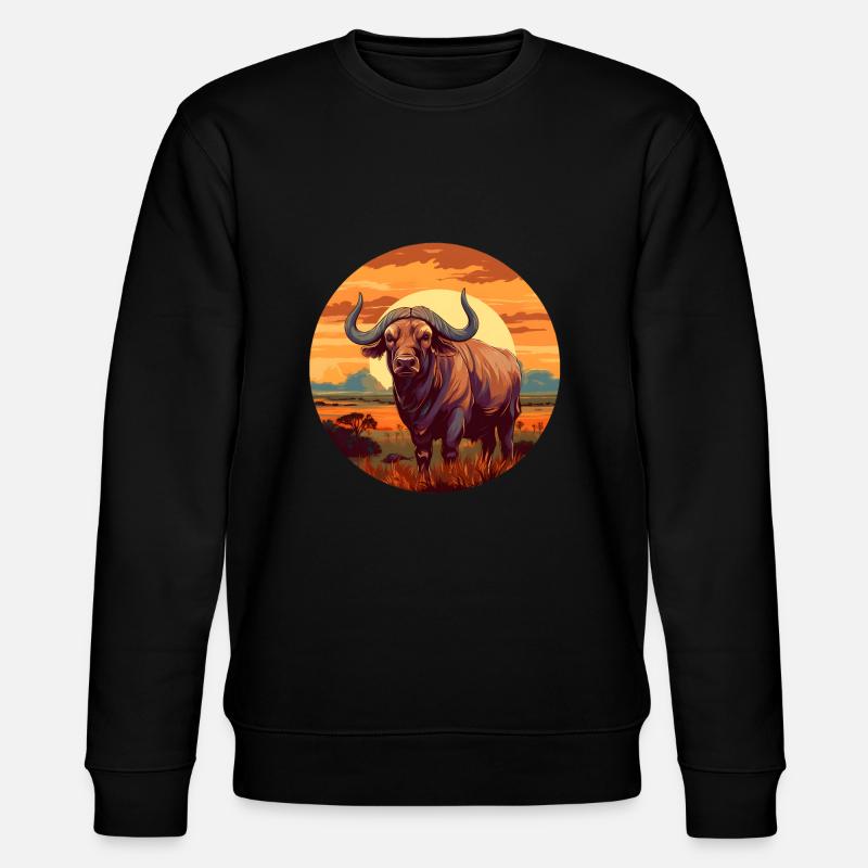 Buffle d’Afrique - Sweat bio CHANGER Stanley/Stella Unisexe - noir